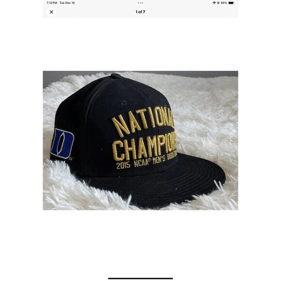 Duke University Blue Devils 2015 National Champions Nike Snapback Hat Cap NCAA - Picture 1 of 7